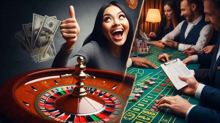 ak47bet Live Casino Baccarat နှင့် Roulette ကစားနေသောကစားသူ
